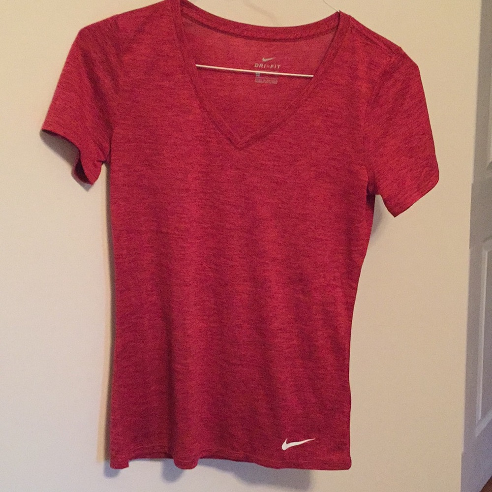 Red Nike dri-fit shirt